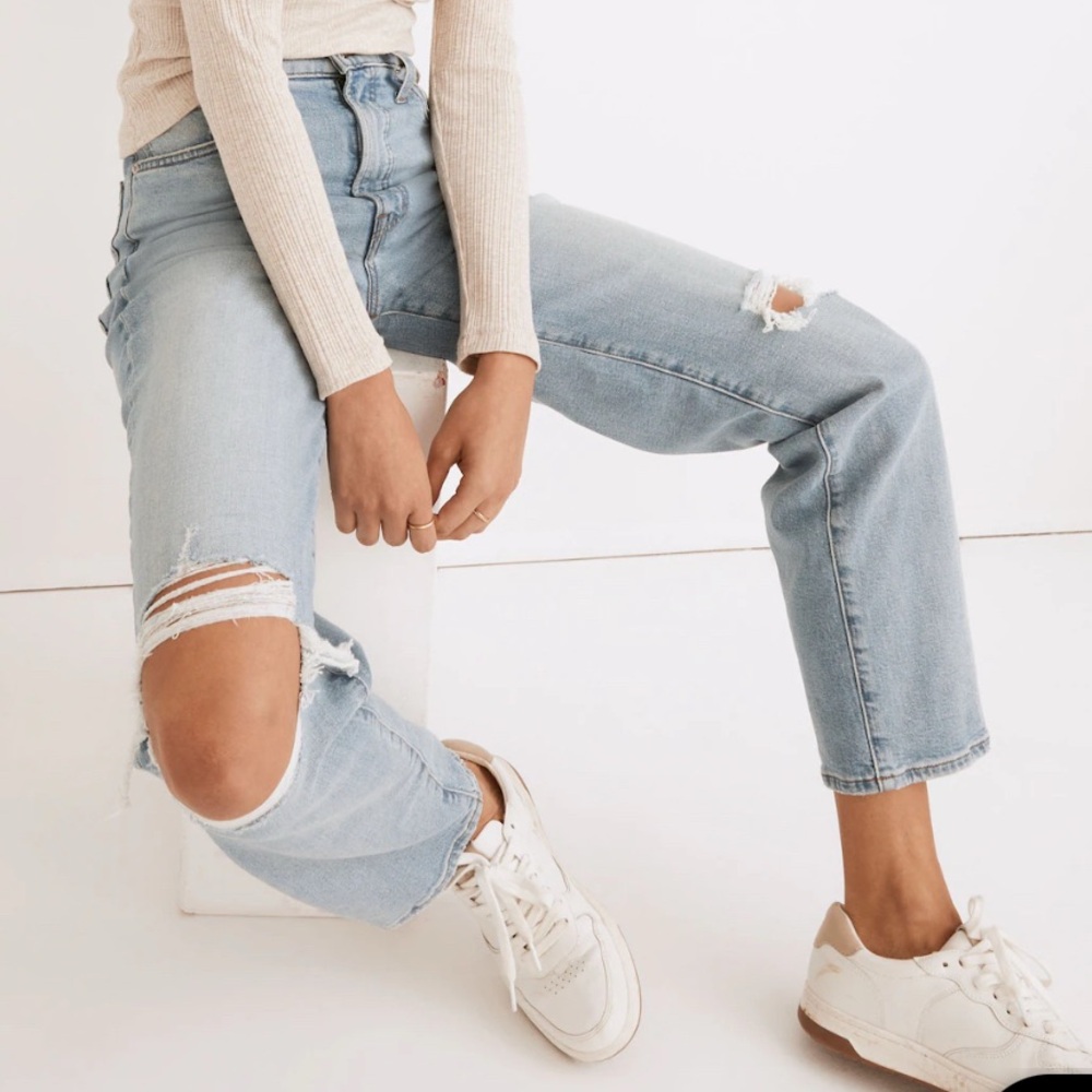 MADEWELL perfect vintage straight jeans